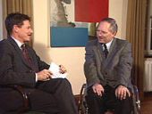 Dr Wolfgang Schäuble im Gespräch mit Hanno Gerwin